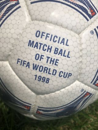 Vintage Adidas Tricolore 1998 World Cup Official Match Ball - EUC 2