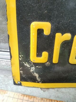 Vintage United States Cream Separator Metal Embossed Sign Dairy Ice Milk 3