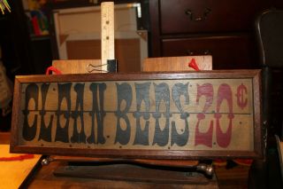 Vintage Old West Theme Wooden Sign Beds 20 Cents 6 " X18 " Norleans