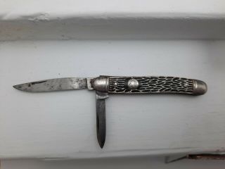 Vintage Imperial Crown 2 Blade Pocket Knife Providence Road Island 2