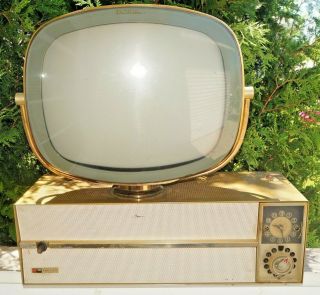 Vintage 1959 Philco Predicta " Siesta " Tv Television Powers Up Parts Repair