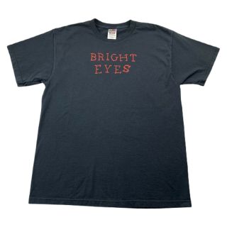 Vintage Bright Eyes Conner Oberst Logo Indie Band Black T Shirt Men 