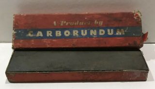 Vintage Knife Sharpening Carborundum Stone No.  108,  8 X 2 X 1 In