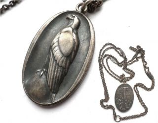 Medal,  Chain : Help For German Prisoner Of War 1915 (pows In World War I Wwi)