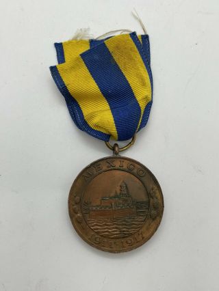 Us Navy Mexican Campaign Service 1911 - 1917 Medal Mexico - Numbered