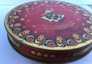 Vintage Macrobertson’s De Luxe Old Gold Chocolates The Tambourine Box