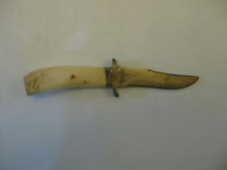 Hand Made Knife Collectible 2 Inch Blade Hade By Leon Hayes Saw Mill Blade Steel