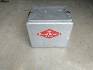 Vintage Royal Crown Cola Picnic Advertising Metal Cooler W/ Removable Tray