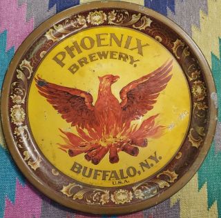 Brewery Phoenix Advertising Tray Breweriana Beer Pre Prohibition