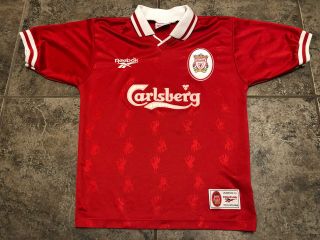Vintage Liverpool Fc Vintage 1996/98 Reebok Soccer Jersey Size Medium