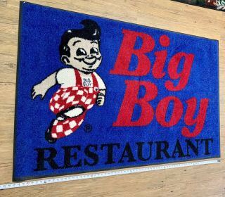 Bobs Big Boy Authentic Shop Rug Mancave 67x44 Inches Collectable