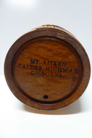 Vintage Mt Aitken Gisborne Winery Oak Coopers Barrel Bar Wine Whiskey Port