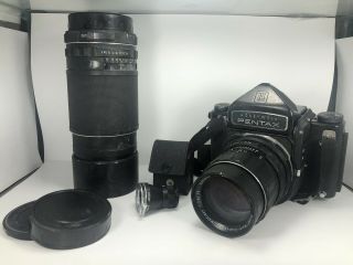 Vtg Honeywell Pentax Film Camera 120 6x7 Body 4011845 Asahi Co.  Japan.