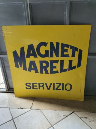 Shield Magneti Marelli Servizio Sign Plate Garage Ferrari Maserati Lamborghini