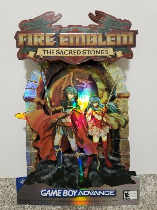 Fire Emblem The Sacred Stones Nintendo Gameboy Advance Gba Promo Display Standee