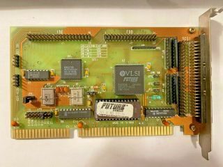 Rare Vintage Future Domain Floppy Ide Scsi Isa Card With 50 Pin External Port