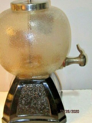 Vintage Soda Fountain Orange Crush Counter Top Syrup Dispenser,  Black Base