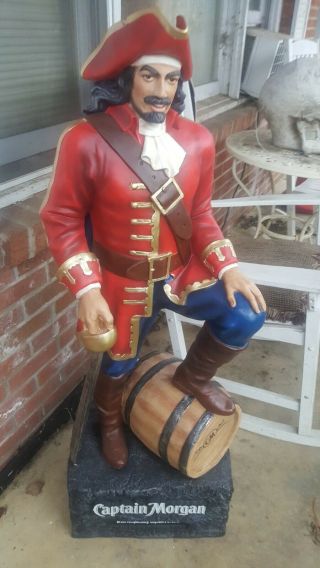 Captain Morgan Spiced Rum Pirate 4 Foot 48 " Statue Liquor Store Display