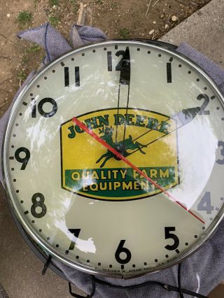 John Deere Pam Lighted Clock