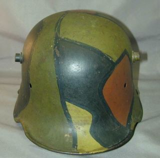 WWI World War One German M - 16 Helmet Camo Paint ET64 3