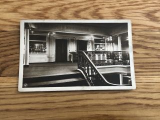 Ss Imperator Real Photo Pc Of 1st - Class Staircase / Hapag / Hamburg America