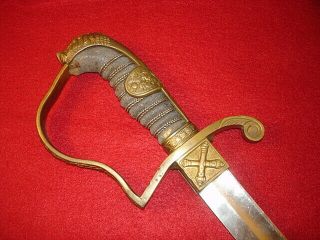 Pre Wwi Imperial German Artillery Officers Field Sword,  1889 Dated,  Unit Marked