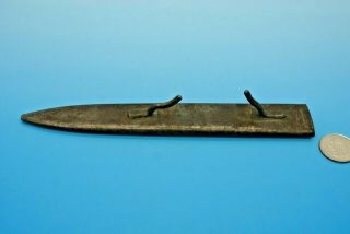Rare Ww1 Us 1918 Aulion Mk1 Trench Knife Metal Scabbard / Sheath Wwi