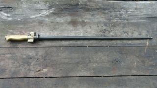 Model 1886 Lebel Cruciform Bayonet And Scabbard