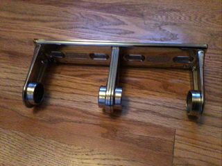 Vintage Scott Double Toilet Paper Roll Holder All Metal Heavy Duty Made In Usa