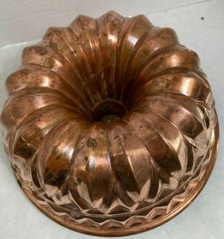 Vintage Christian Wagner Rein Copper Cake And Jello Mold - Made In Germany