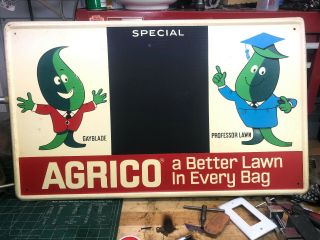 Vintage Advertising Sign Agrico Agriculture Farm Fertilizer Sign Invst