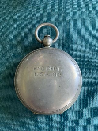 Wwi Ww1 Aef 1918 Dated Compass Eng Dept Engineers Usanite
