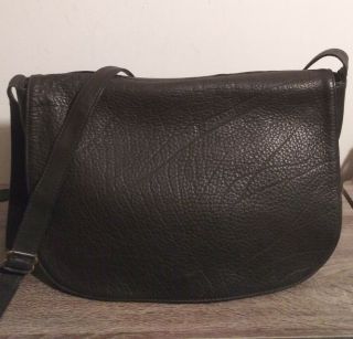 Vintage Coach Sonoma 4902 Black Pebble Leather Travel Laptop Messenger Bag