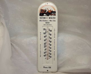 Vintage Allis Chalmers Idea Thermometer.  Coleman Rural Gas Maytag.  Tractor