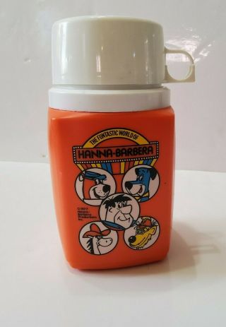 Vintage 1977 Hanna - Barbera Funtastic World Thermos Only Lunchbox Yogi Flintstone
