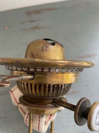 Brass Hinks And Son No: 2 Duplex Oil Lamp Burner