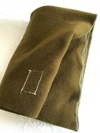 Antique Wwi 1917 Us Army Military Wool Blanket Ww1 Vintage