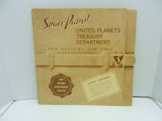 Space Patrol Top Secret Diplomatic Pouch Ralston Cereal 1950 
