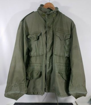 Mens Alpha Industries M - 65 Field Jacket Size Medium M Vintage Made In Usa