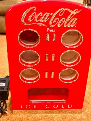 COCA - COLA Retro Mini Cooler Fridge Vending Machine DR - 1C - Holds 12 Coke Cans 2