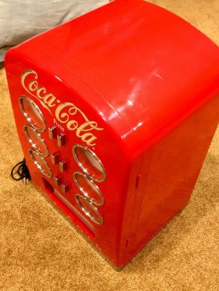 COCA - COLA Retro Mini Cooler Fridge Vending Machine DR - 1C - Holds 12 Coke Cans 3
