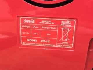 COCA - COLA Retro Mini Cooler Fridge Vending Machine DR - 1C - Holds 12 Coke Cans 6