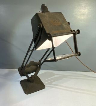 Vintage Hadrill Horstmann Pluslite Counter Balance Magnifying Desk Lamp