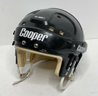 Vintage Cooper Sk 2000 L Black Hurling Hockey Helmet Large (missing Side Tab)