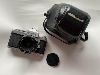 Vintage Nikon Nikkormat Ftn 35mm Film Camera W/ 50mm F/2.  0 Nikkor - H - C Auto Lens