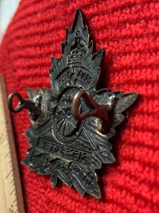WWI Great War Canada CEF Cap Badge 3rd Siege Battery Canadian Artillery 3