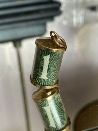 Vintage 9ct Gold Charm For Bracelet Gb One Pound Note Hallmarked