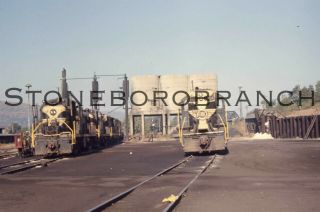 Jn Slide - El E8a Passenger Diesels @ Port Jervis Ny; 8/5/1967