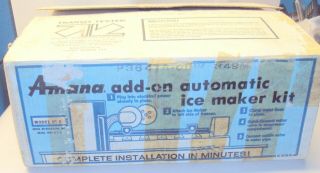 Vintage Amana Add - On Automatic Ice Maker Kit Model Ic - 2