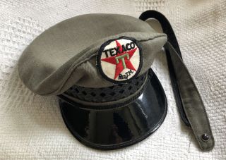 Vintage Collectible Texaco Oil Service Gas Station Uniform Hat Cap Patch